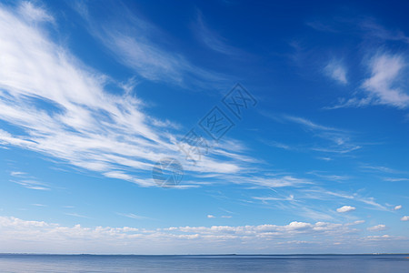 湛蓝的晴空蔚蓝晴空高清图片