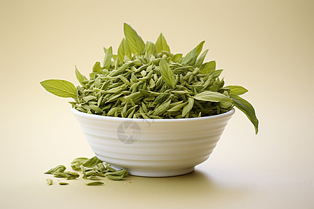 绿茶奶茶传统的绿茶茶叶背景