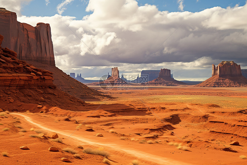 神奇的沉积岩沙漠景观图片