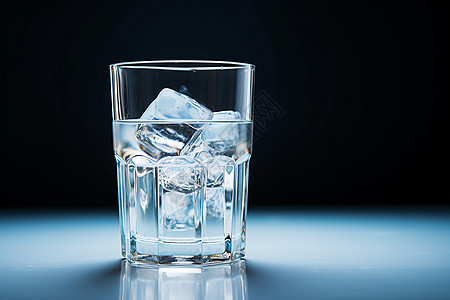 杯子里融化的冰图片