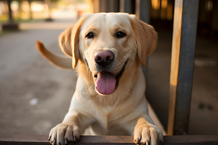 伸舌头的宠物狗背景图片