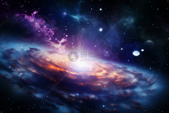 宇宙中耀眼的星云图片