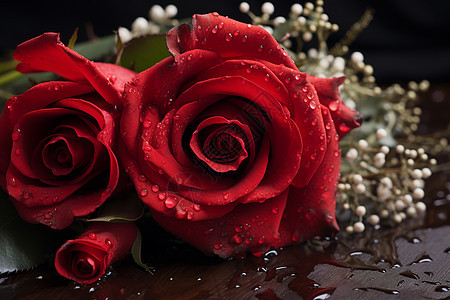 浪漫花束红玫瑰图片