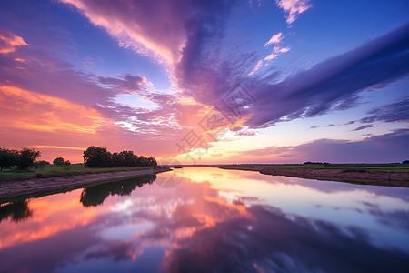 绝美的夕阳背景图片