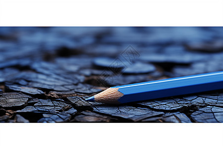 蓝色铅笔的艺术之境图片