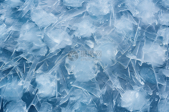 冰冻的河面图片