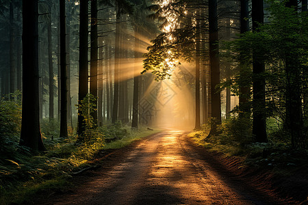 魔幻森林的光之奇景图片