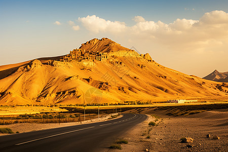 荒芜辽阔的沙漠景观图片