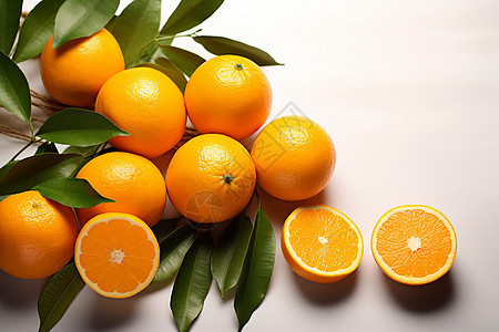 甜美多汁的橙子图片