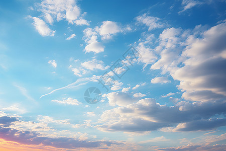 日落和云彩背景图片