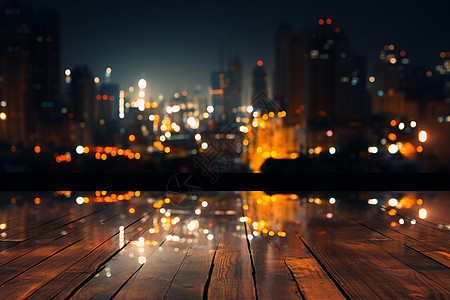 夜幕下的城市之光图片