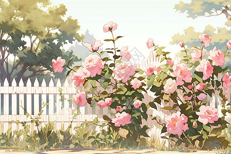美丽的玫瑰园图片