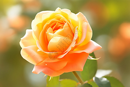 橙色的玫瑰图片