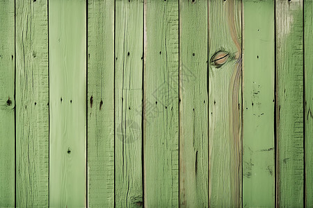 绿色的木板围墙背景图片