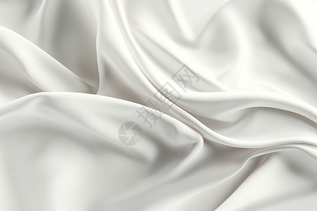 丝滑的纯白色布料背景图片