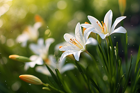 绽放的美丽百合花图片