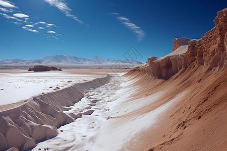 沙漠中美观的沙漠图片
