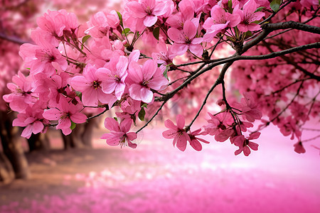 美丽的粉色花朵图片