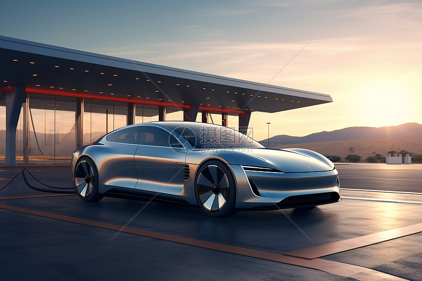 一辆新能源汽车图片素材-正版创意图片600764574-摄图网