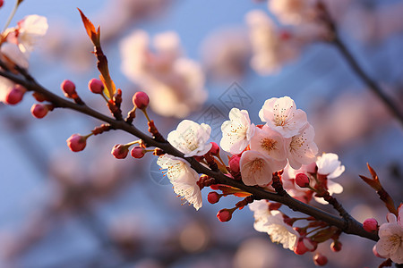 美丽的桃花背景图片