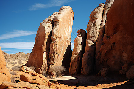 沙漠的岩石图片