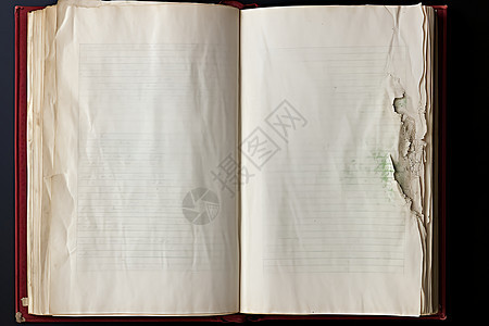 破损的笔记本背景图片
