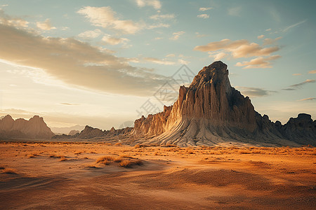 神秘的沙漠景观图片