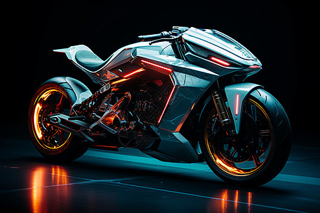 科技新能源摩托车图片