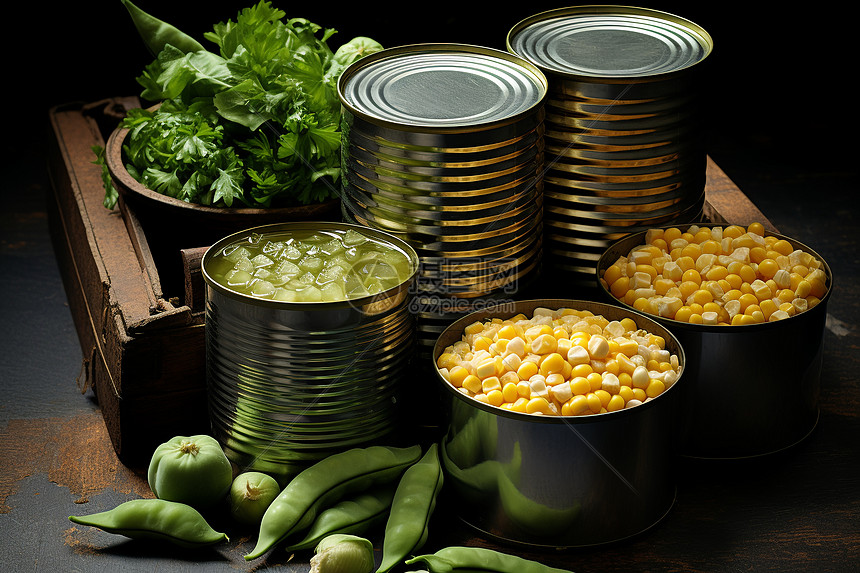 新鲜的玉米和蔬菜图片