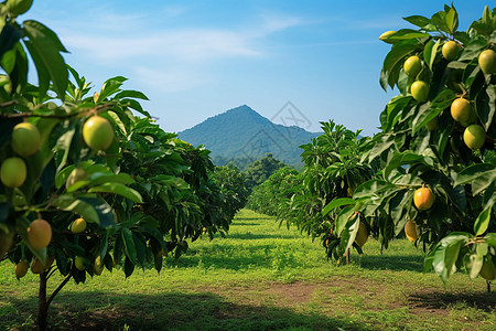 农业公园公园新鲜的水果背景