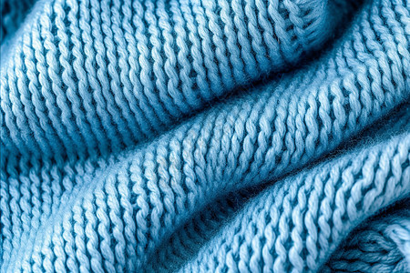 温暖的蓝色毛织物图片