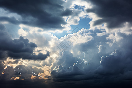天空中的乌云背景图片