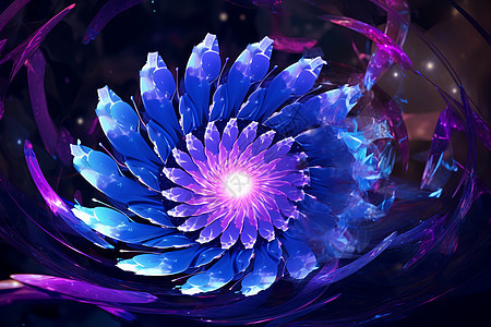 紫色循环花朵背景图片