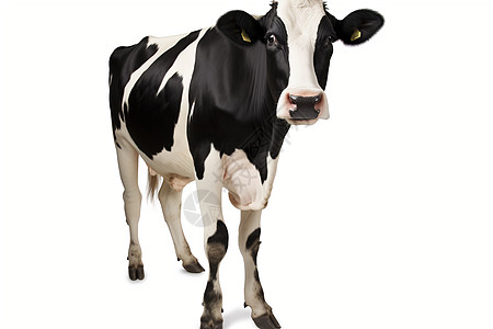 站着的农业奶牛背景图片