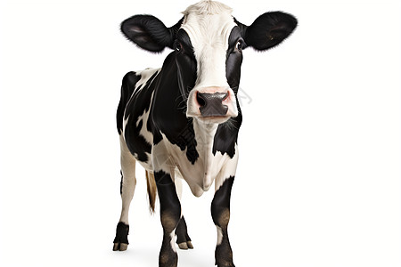 站立的农业奶牛背景图片