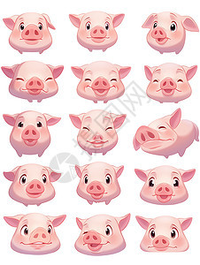 猪头角色素材图片