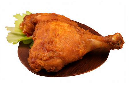 鲜嫩可口的泰式炸鸡腿背景图片