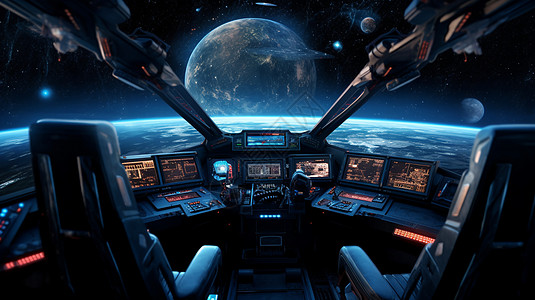 宇宙飞船驾驶室图片