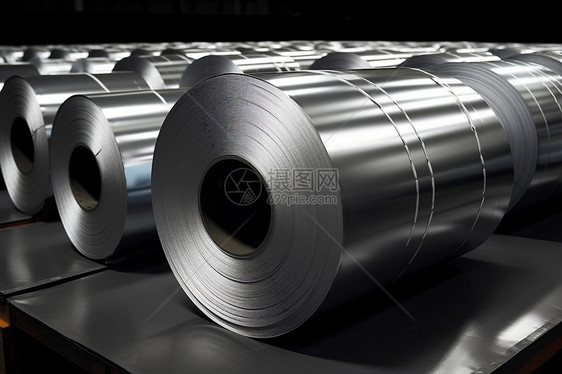 金属加工厂生产的铝箔钢卷图片