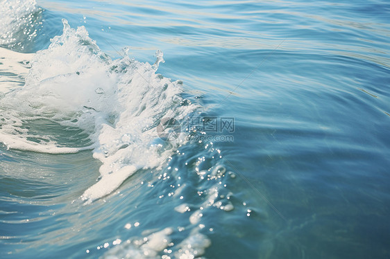 水面上的浪花图片