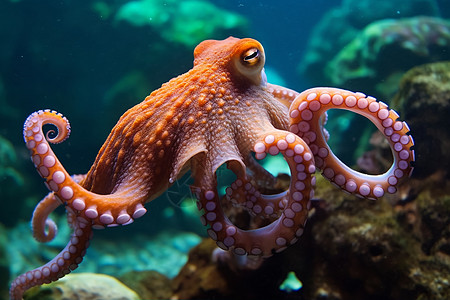 可怕的海洋大章鱼图片