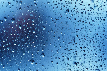 滴落雨滴的窗户背景图片