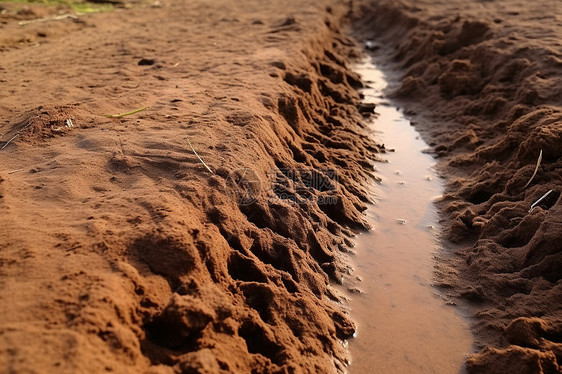 泥泞的沟渠图片