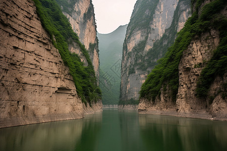 峡谷间的河流图片