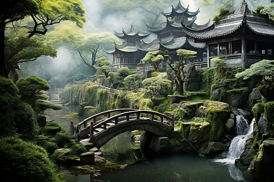 中国园林唯美风景图片