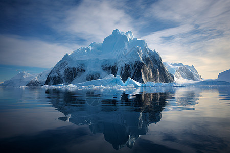 漂浮在海洋的冰山图片