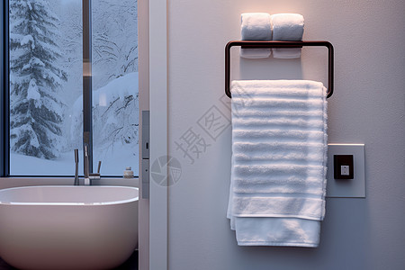 温馨的现代浴室高清图片