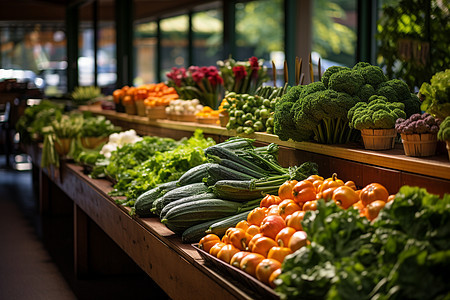 超市的新鲜蔬菜图片