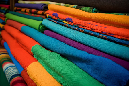 彩色的布巾背景图片