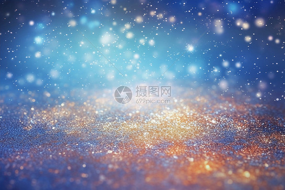 星光闪耀的冬日奇幻图片